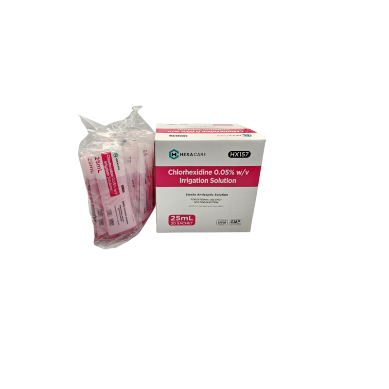 HEXACARE Chlorhexidine 0.05% w/v Irrigation Solution 25ml – AgedCare by ...