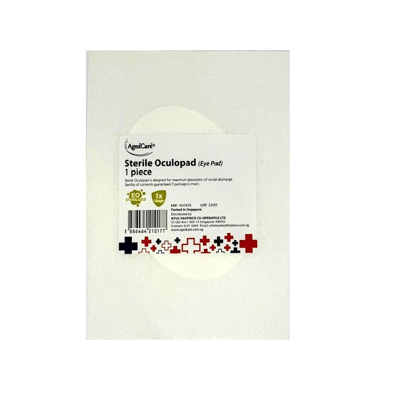 Agedcare Oculopad (Eye Pad) Sterile – AgedCare by NTUC FairPrice Co ...