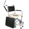 S.S. Commode Mobile with Seat Cover