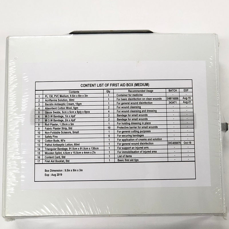 First Aid Box (Generic Use) – AgedCare by NTUC FairPrice Co-operative Ltd